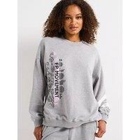 Fp Movement Womens Training All Star Logo Crew Sweat - Grey