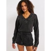Fp Movement Womens Training Intercept Romper - Black