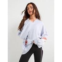 Fp Movement Womens Training All Star Logo Crew Sweat - Purple