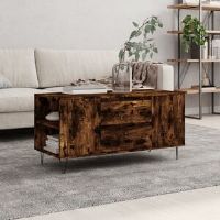 Borough Wharf Iriemi Coffee Table with Storage Smoked Oak 50cm H X 102cm W X 44.5cm D