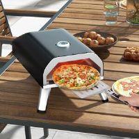 Dakota Fields Briggston Pizza Oven Black 31cm H X 30cm W X 30cm D