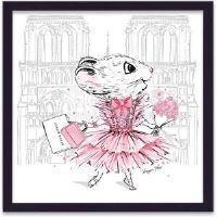 Happy Larry The Chicest Mouse In Paris Zuhair Murad - Print 44cm H X 32cm W