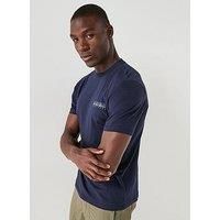 Napapijri Men'S Logo Turrache T-Shirt - Blue