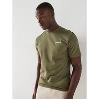 Napapijri Men's Relaxed Small Box Logo T-Shirt, Green
