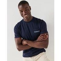 Napapijri Fanes T Shirt Navy Blue