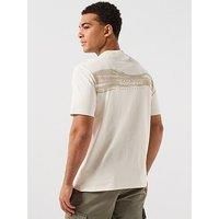 Napapijri Men/'s Np0a88sun1j1 T-Shirt, Beige Dimity, L