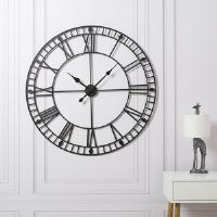 Borough Wharf Abdulkader Wall Clock Black Large