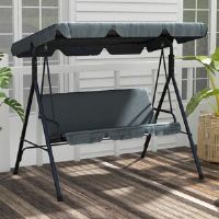 Dakota Fields Hermione Porch Swing Grey 153cm H X 172cm W X 110cm D