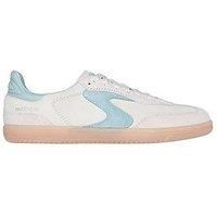 Skechers Women/'s Hotshot-for The Win Sneaker, Natural Aqua, 3 UK