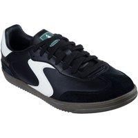 Skechers Men/'s Hotshot Pyke Sneaker, Black Duraleather/Suede/White Trim, 12 UK