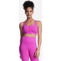 Debenhams Women's Skechers Goflex Joy Zip Front Bra Deep Fuscha Pink | Size: Small
