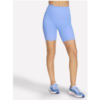 Debenhams Women's Skechers Goflex Rib High Waist 8 Inch Bike Short Baja Blue | Size: Medium
