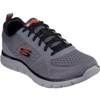 Skechers TRACK - LESHUR Mens Casual Lace-Up  Trainers-Charcoal/Orange