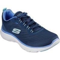 Skechers Women/'s Flex Appeal 5.0 New Path Sneaker, Navy Mesh/Blue Trim, 8 UK