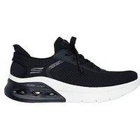 Skechers Women/'s Bobs Arc Waves 2.0 Now It Sneaker, Black Engineered Knit, 3 UK