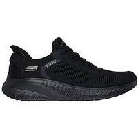 Skechers Women/'s BOBS Squad Chaos Current Muse Sneaker, Black, 4 UK