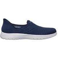Skechers Women/'s ON-The-GO Flex Excellency Sneaker, Navy, 8 UK
