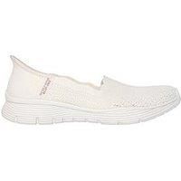 Skechers Women/'s Seager Believe IT Sneaker, White, 4 UK