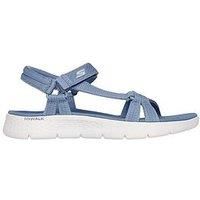 Skechers Women/'s Go Walk Flex Sandal Sublime Slide, Blue Textile, 4 UK