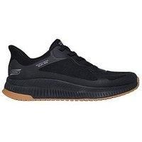 Skechers Men/'s Bobs Squad 4 Sneaker, Black Mesh, 8 UK