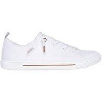 Skechers Bobs B Cute 2.0 Womens White Canvas - Size 3 UK - White