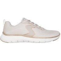Skechers Women/'s Flex Appeal 5.0 Luxe Glow Sneaker, Natural, 7 UK