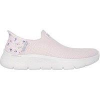 Skechers Go Walk Flex Sunset Rose Slip On Runners Womens Lt Pk Tex/Tr 7 UK