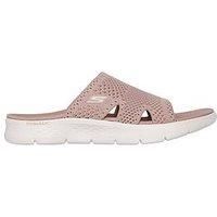 Skechers Women/'s GO Walk Flex Sandal ELATION Slide, Pink, 6 UK