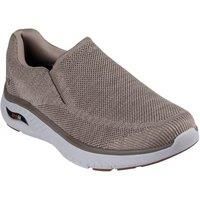 Skechers Men/'s Arch FIT Crosser LOCKE Sneaker, Taupe, 12 UK
