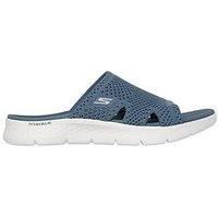 Skechers Go Walk Flex Sandal Textured Knit Slide - Slate