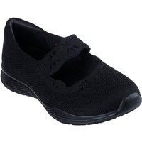 Skechers Women/'s Seager-Cute N/' Coy Mary Jane Flat, Black, 3 UK