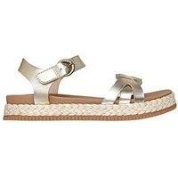 Skechers Stormy Kiss Braided Strap Sandal - Gold