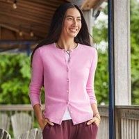Crew Neck Cashmere Cardigan