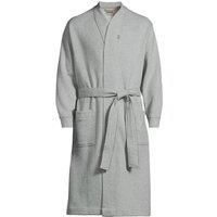 Lands' End Men's Serious Sweats Calf Length Robe in Grey | Size: 2XL