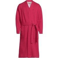 Lands' End Men's Serious Sweats Calf Length Robe in Dark Red | Size: 2XL
