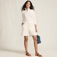 Lands' End Women's Lightweight Summer Sweat Shorts in Ivory | Size: 14-16