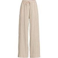 Cotton/Linen Pull-On Trousers
