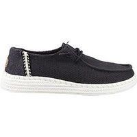 HEYDUDE - Wendy Espadrille Woven, Women Slip-On shoes, Black, W7