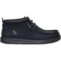 Hey Dude Men/'s Wally Mid GripR Classic, Black/Black, 13