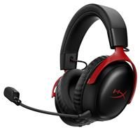 HyperX Cloud III S – Wireless Gaming Headset for Multi-Platform | 2.4GHz | Bluetooth | Battery Life up to 120 Hours | 53mm Angled Drivers | 10mm Detachable Mic | Customizable | Black/Red