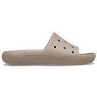 Crocs Unisex Adults Classic Slide v2, Taupe, 5 UK Men/6 UK Women