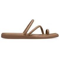 Crocs Women/'s Miami Toe Loop Sandals, Milk Chocolate, 7 UK Women