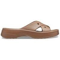 Crocs  Cl Womens Cross Strap  women's Mules / Casual Shoes in Beige