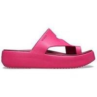 Crocs Women Sandal,Getaway Platform Toe Loop,Dragon Fruit,4 UK Women