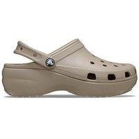 Crocs Women/'s Classic Platform Clog Taupe Size 7 UK Women