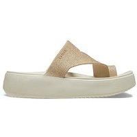 Crocs Womens Getaway Toe Loop Platform Sandals