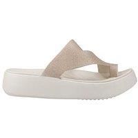 Crocs Getaway Strappy Glitter Sandal - Cream
