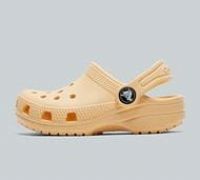 Crocs Pale Yellow Classic Clog Toddler Sandals