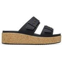 Crocs Womens Brooklyn Buckle Low Wedges