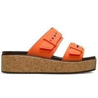 Crocs Brooklyn Cork Buckle - Orange